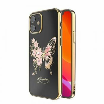 Kingxbar Butterfly Schutzhülle mit Swarovski-Kristallen iPhone 12 / 12 Pro gold